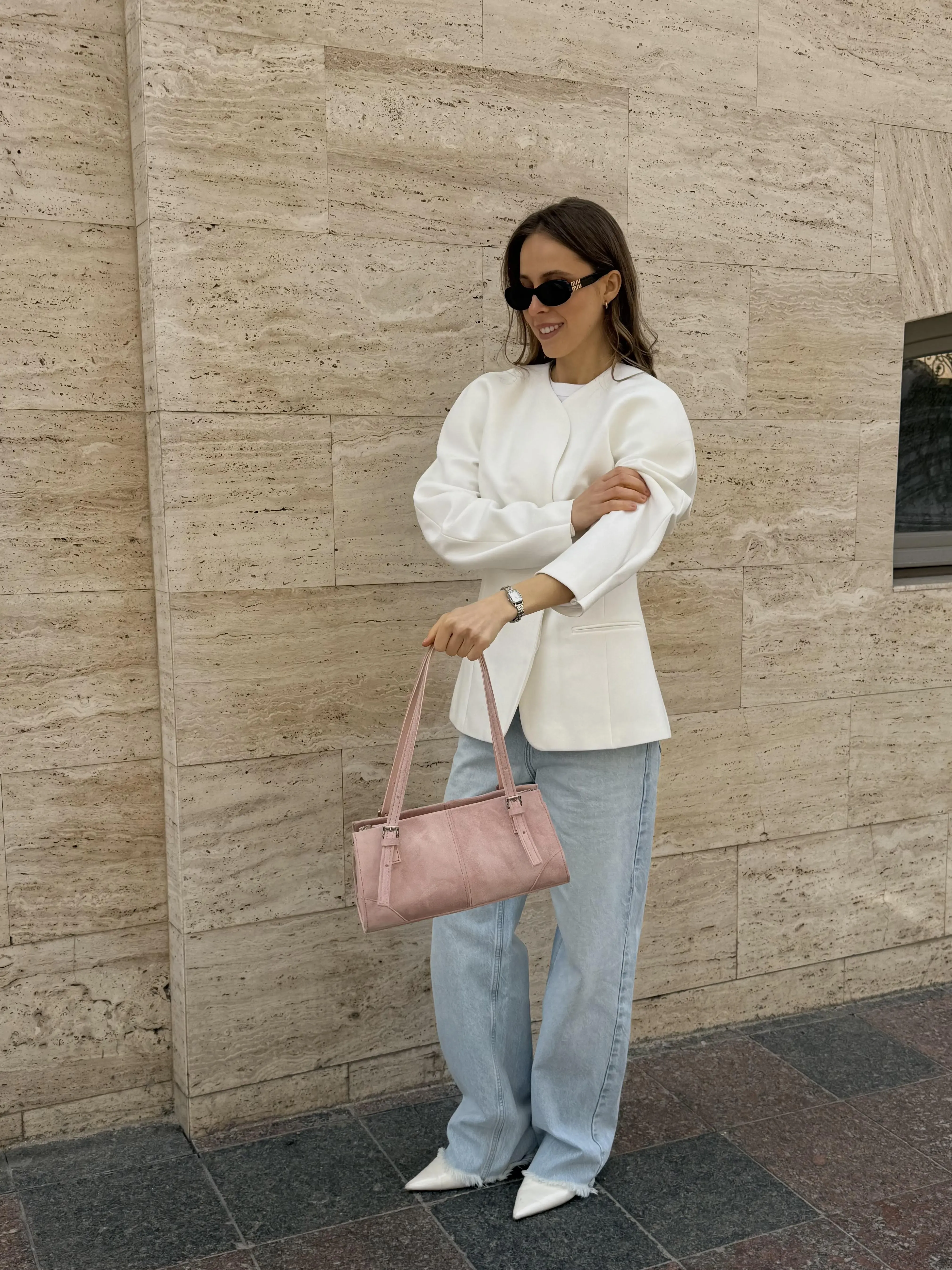 MIRA BAG SUEDE PINK